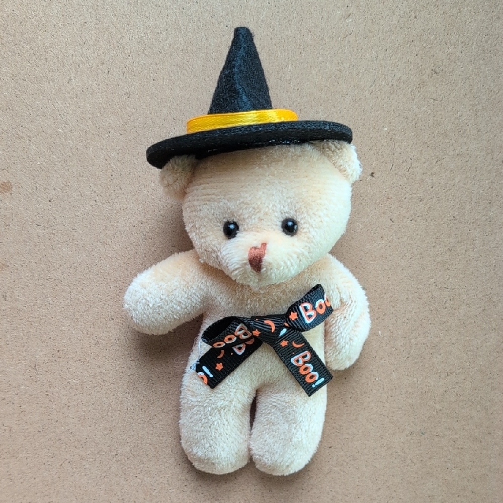 Halloween Adorable Witch Hat Teddy Bear Bag Charm